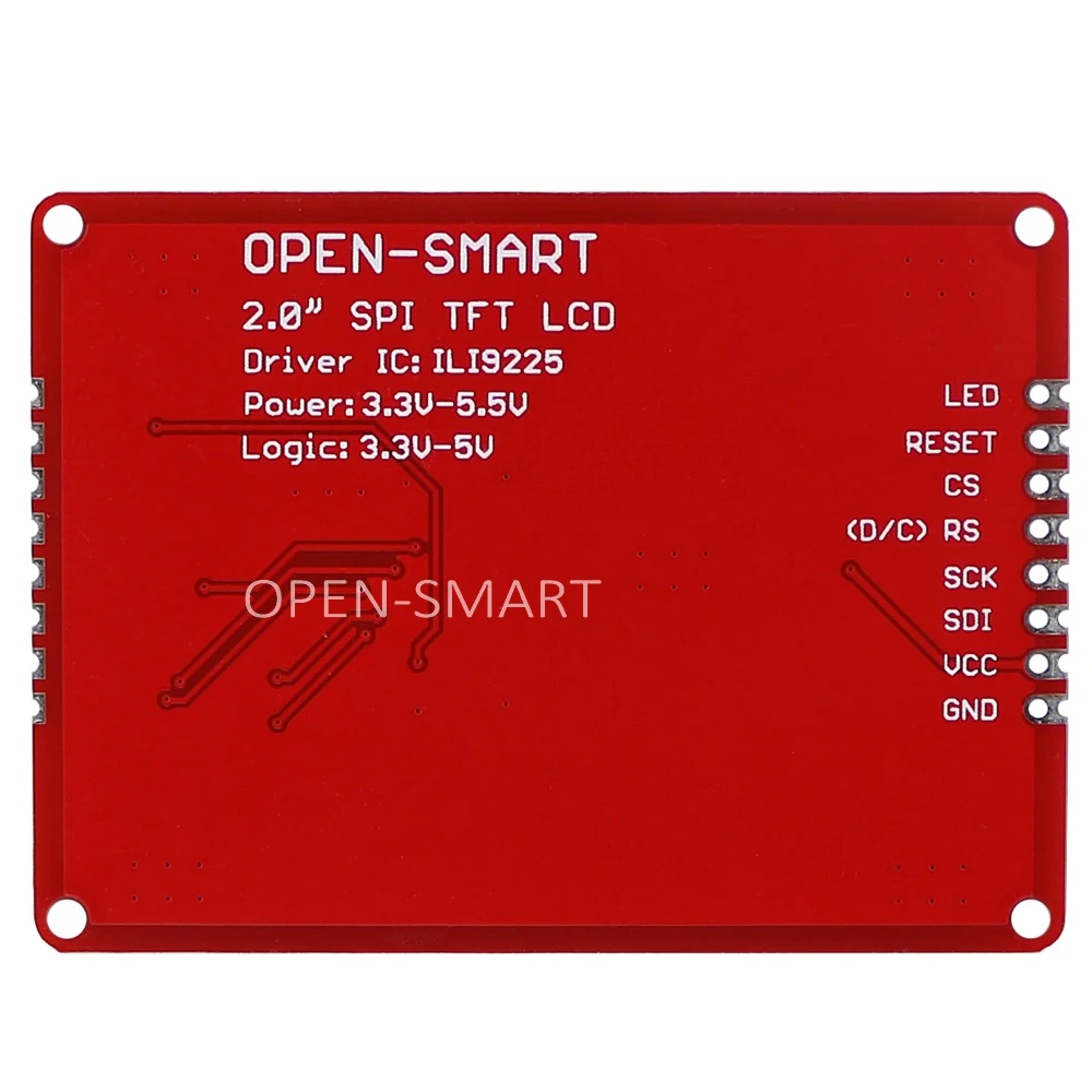 3.3V 2.0인치 시리얼 SPITFT LCD LCD 패널 모듈 176x220 호환 UNO R3 [OPEN-SMART-62]