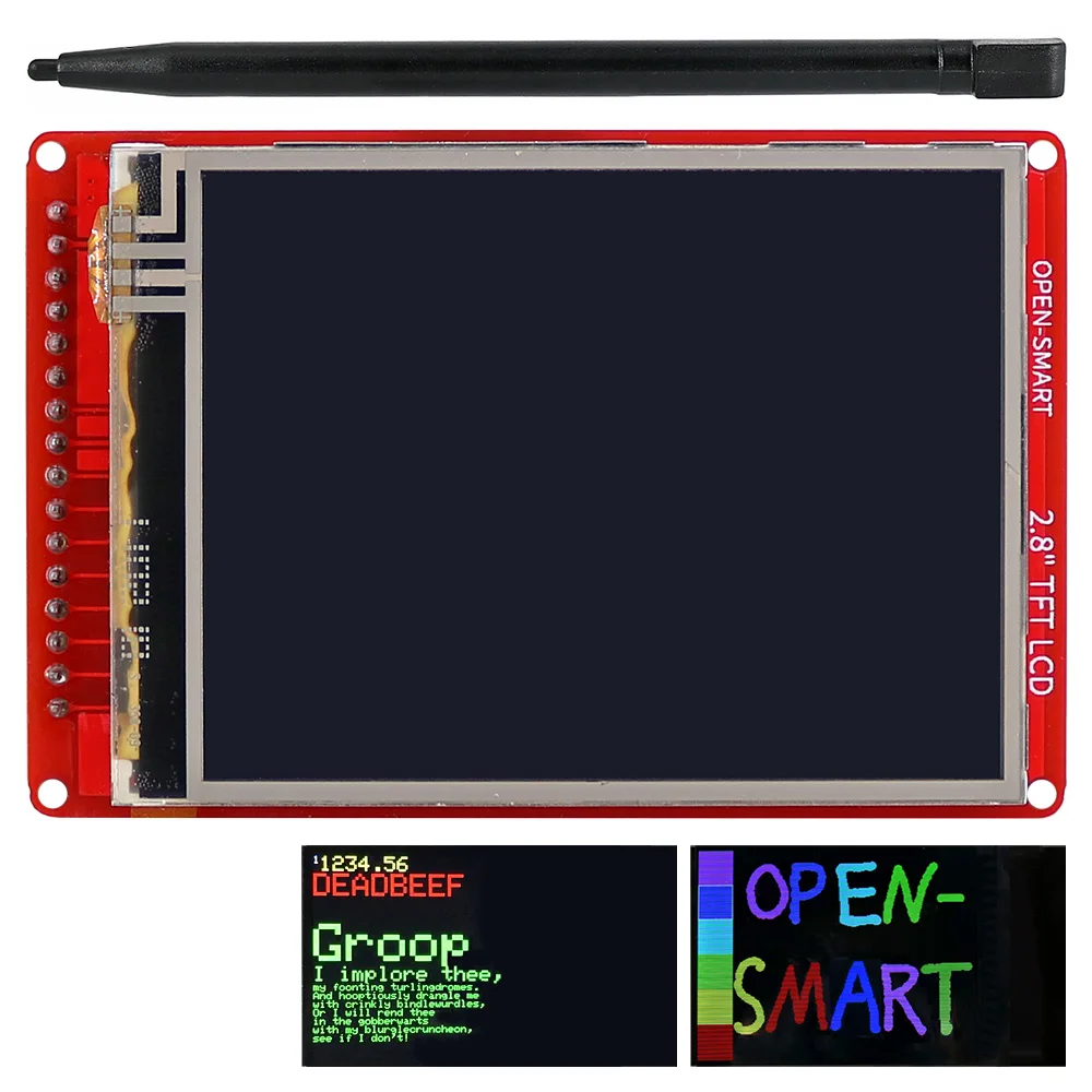 2.8인치 TFT LCD 터치스크린 확장판 디스플레이 어댑터 320x240 터치펜 포함 [OPEN-SMART-61]