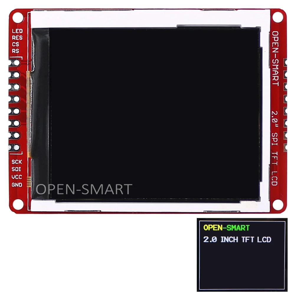3.3V 2.0인치 시리얼 SPITFT LCD LCD 패널 모듈 176x220 호환 UNO R3 [OPEN-SMART-62]