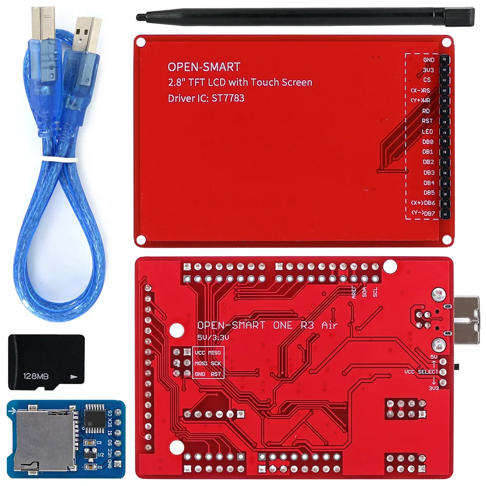 2.8인치 TFT LCD 터치스크린 확장판 디스플레이 어댑터 320x240 터치펜 포함 [OPEN-SMART-06]