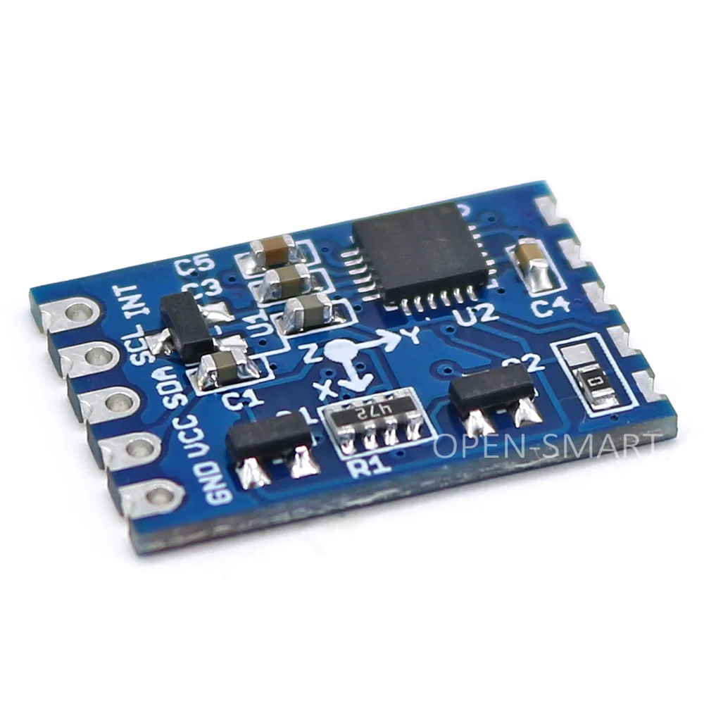 MPU6050 6 DOF 3 축 자이로 3 축 디지털 중력 센서 I2C 트리플 축 가속도계 모듈 아두이노용 틸트 센서 [OPEN-SMART-116]