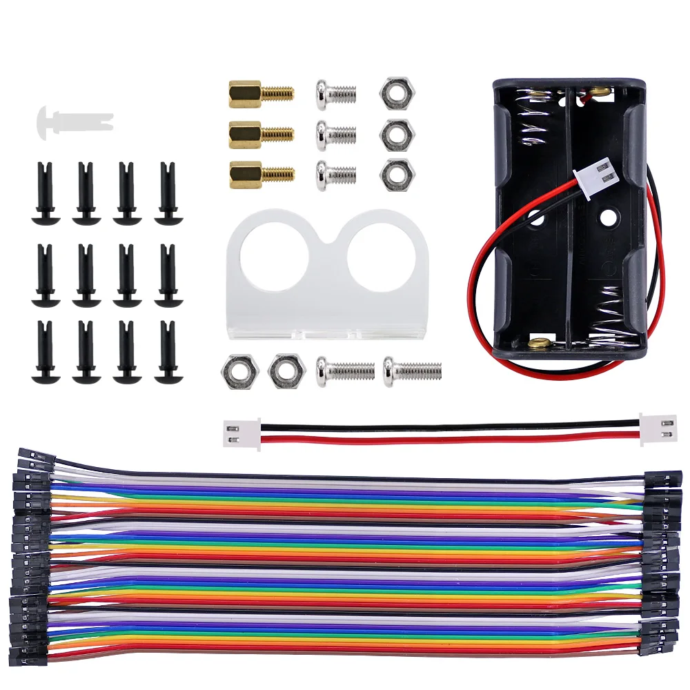 4WD 스마트 카 키트 조이스틱 원격 제어 무선 RF 433 MHz 장거리 고무 휠 기어 모터 튜토리얼 아두이노와 호환 가능 [OPEN-SMART-137]