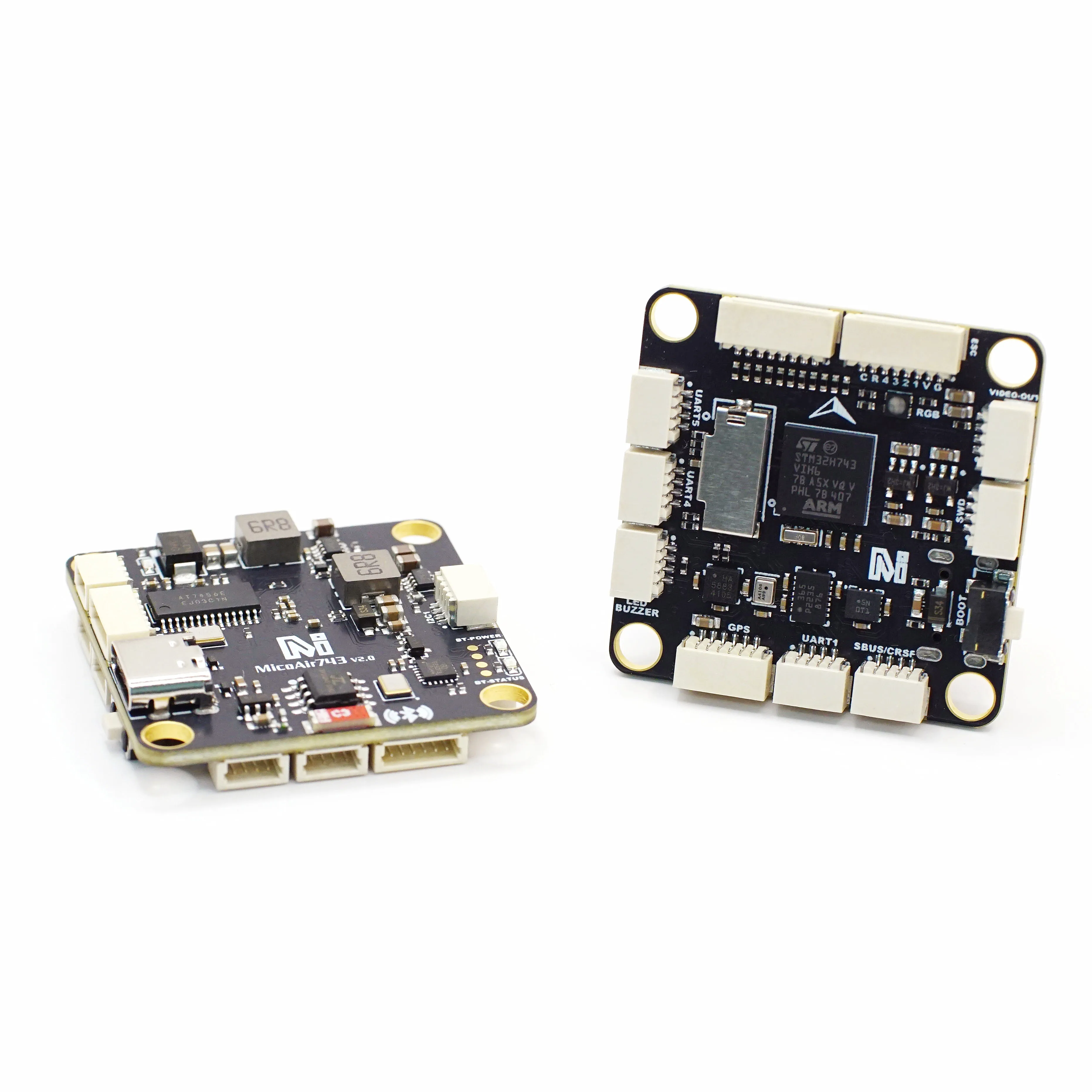 MicoAir743 V2 비행 컨트롤러 (듀얼 IMU 탑재 블루투스 파라미터 조정 지원 PX4 펌웨어 호환) [MicoAir-24]