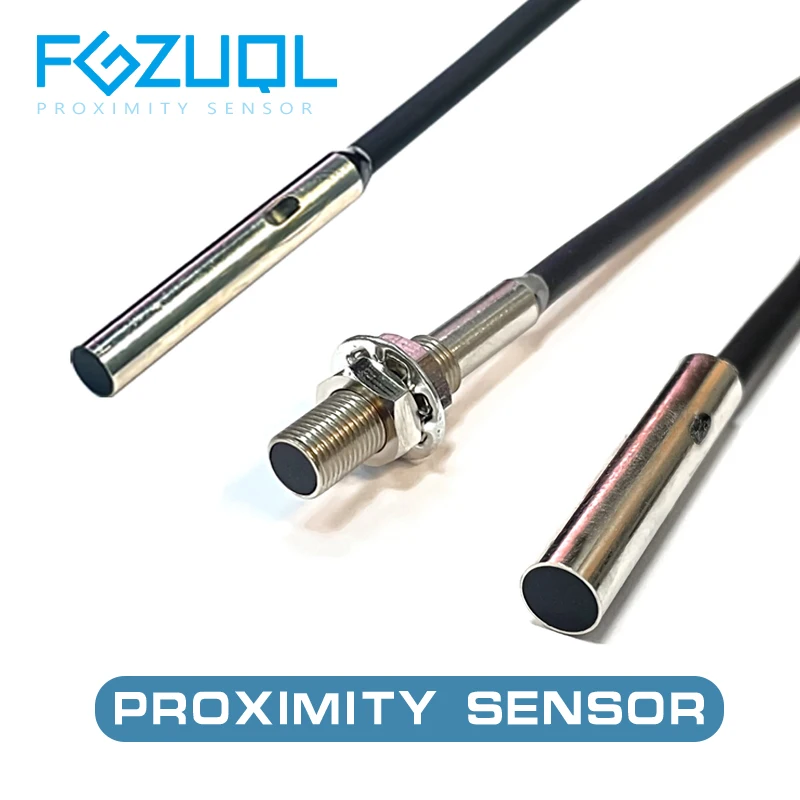 광봉형 근접 센서 (3선식 12-24V 유도식) - 금속 감지 리미트 스위치 4mm 5.4mm M5 [FGZUQL-07]