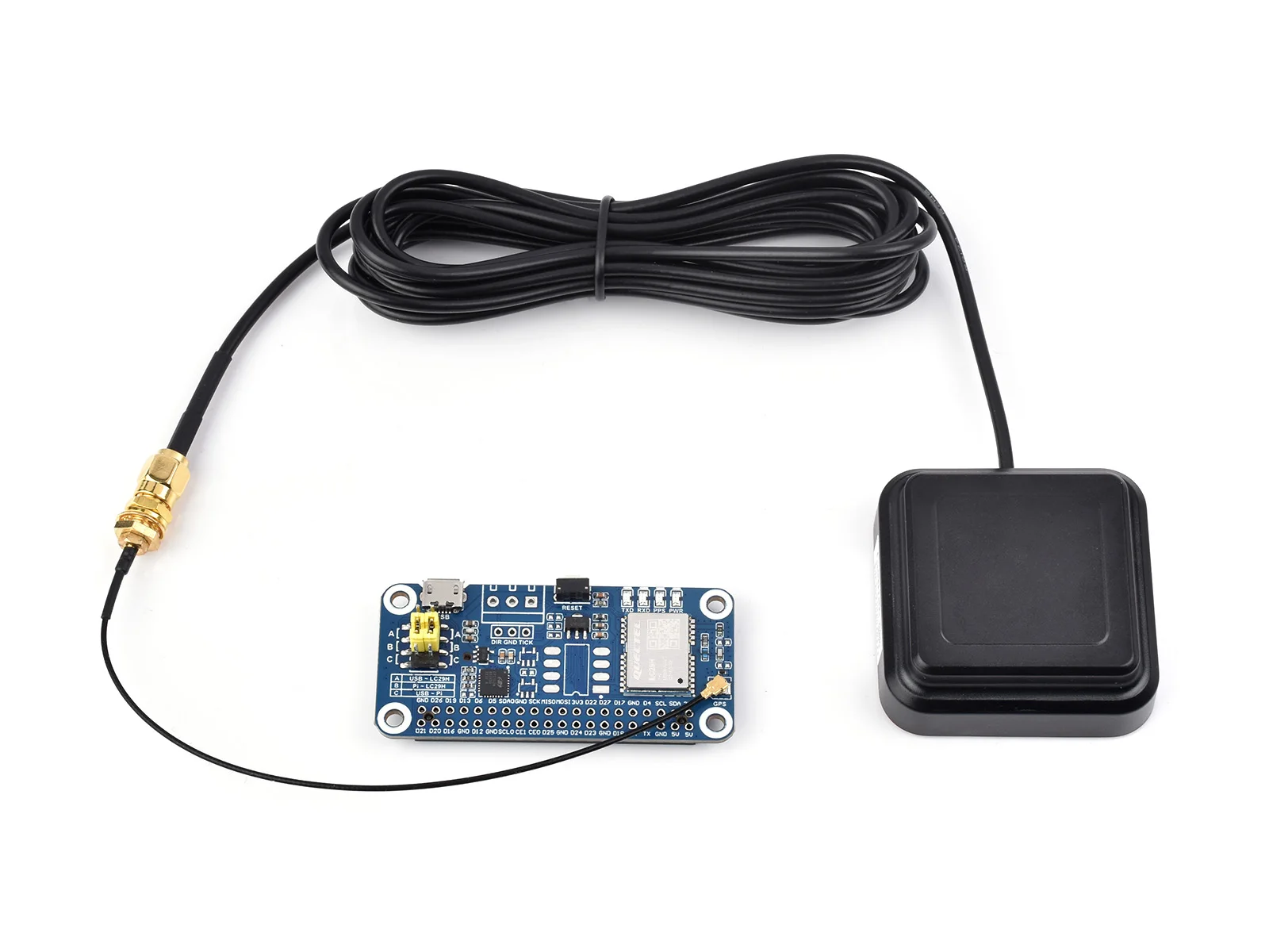 라즈베리파이 듀얼밴드 RTK 센티미터급 고정밀 GPS 모듈 (LC29H GNSS 확장 보드) [ZTW40-282]