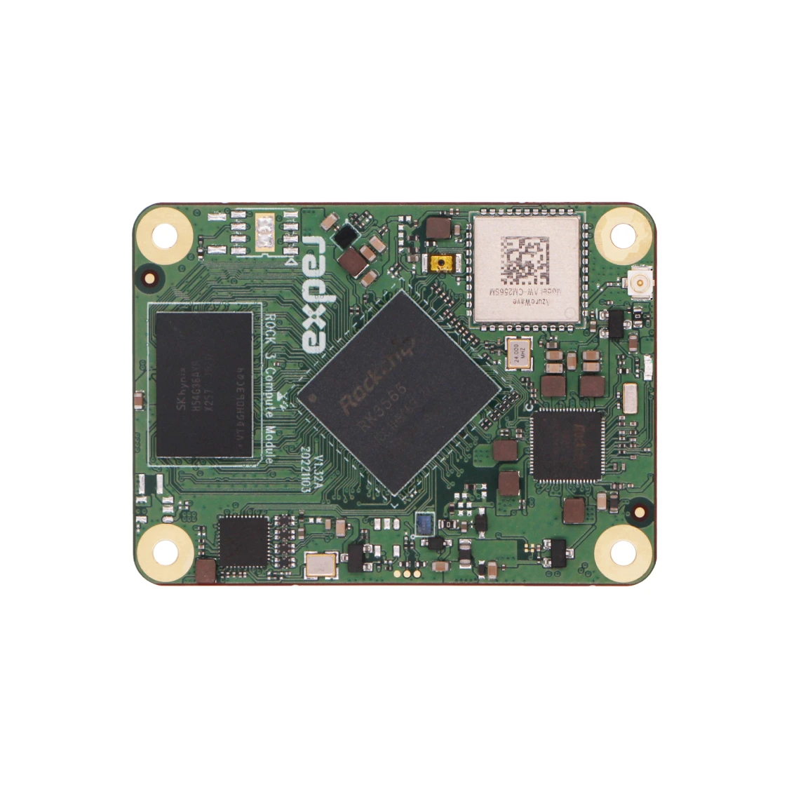 CM3 RK3566 쿼드코어 CPU 컴퓨팅 모듈 코어 보드 라즈베리 파이 CM4 대체품 파이 CM4 대체품 1GB 8GB with WiFi [RADXA-79]