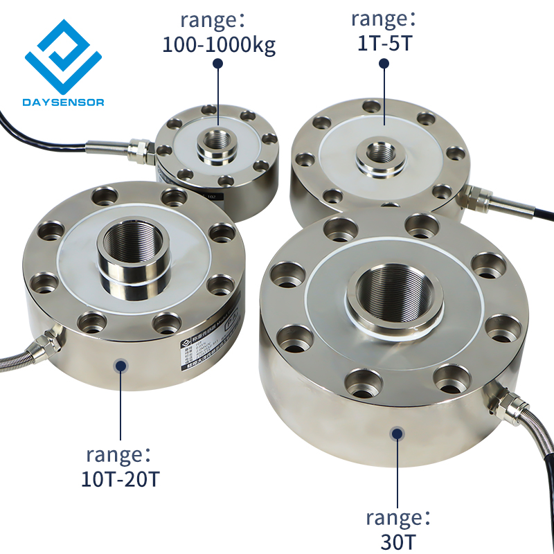 휠 모양 로드 셀 스포크 압축 인장력 센서 200KG 300KG 500 kg 1T 5 T 10T 100T 500T 팬케이크 압력 도체 [DAYSENSOR-020]