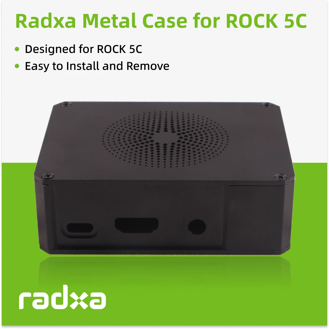 ROCK 5C 전용 풀메탈 케이스 쉬운 설치 즉시 사용 [RADXA-68]