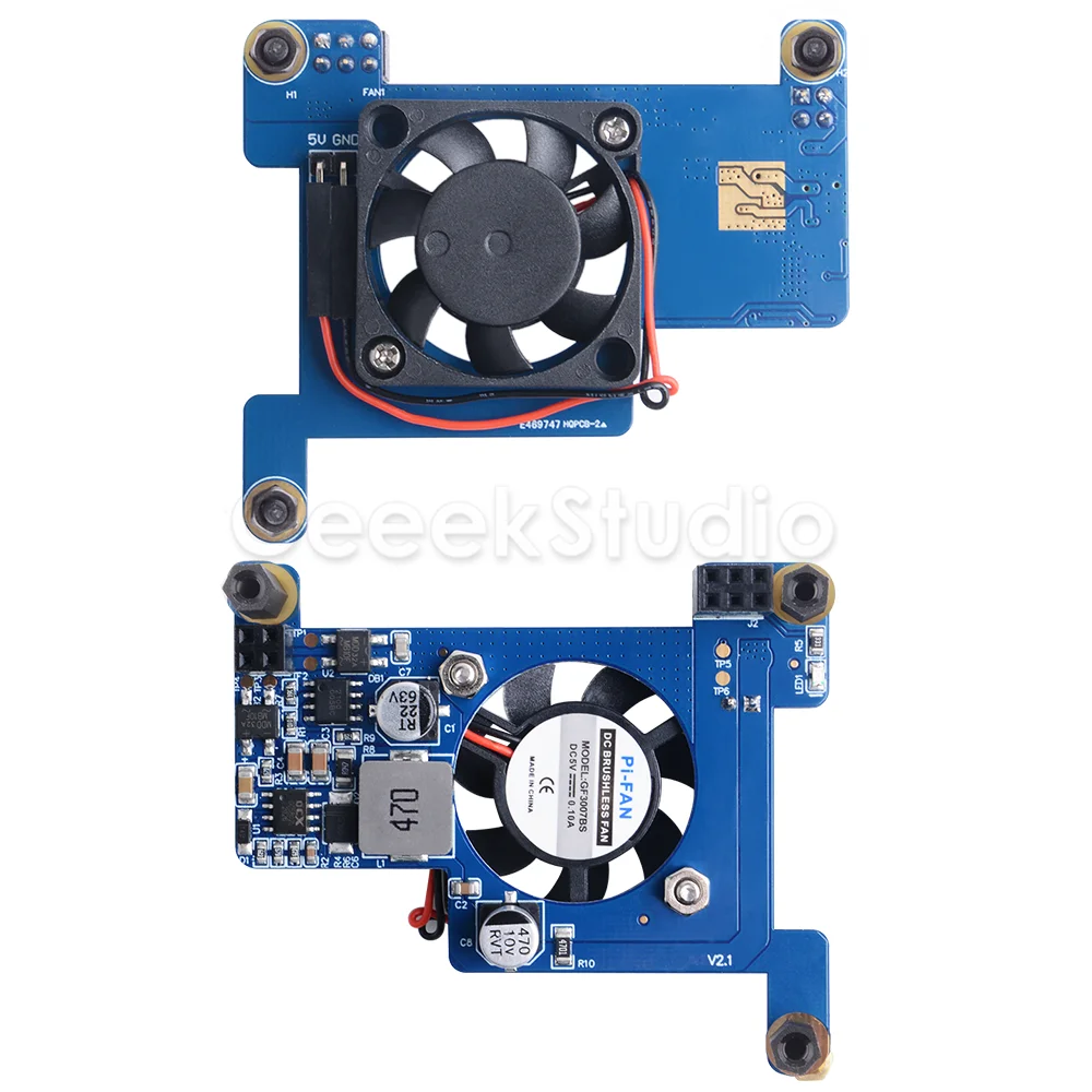 Raspberry Pi 4B 3B+ 이더넷 전원 공급 POE HAT 모듈용 [52PI-033]