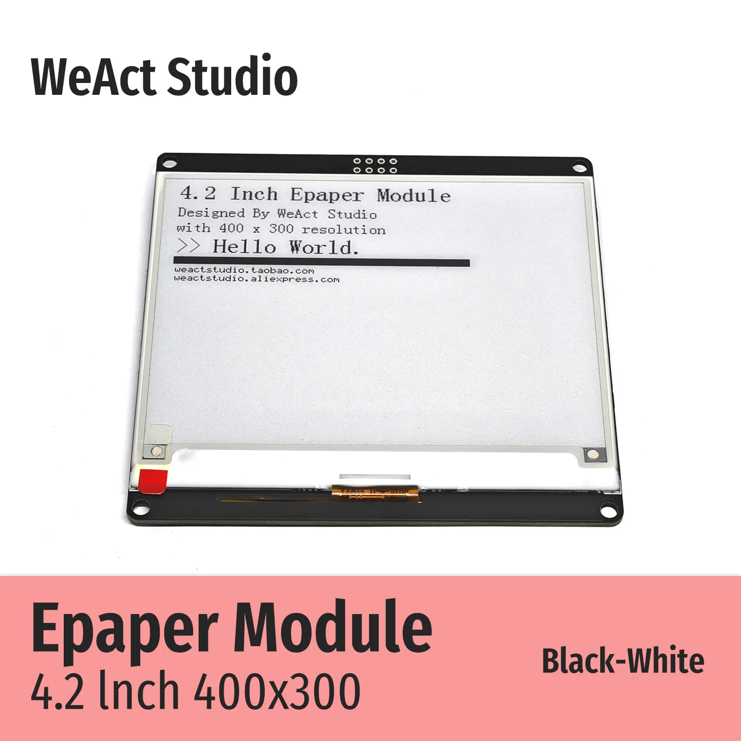 4.2인치 4.2인치 Epaper 모듈 전자종이 전자잉크 EInk 디스플레이 화면 SPI 흑백 [WeAct-Studio-062]