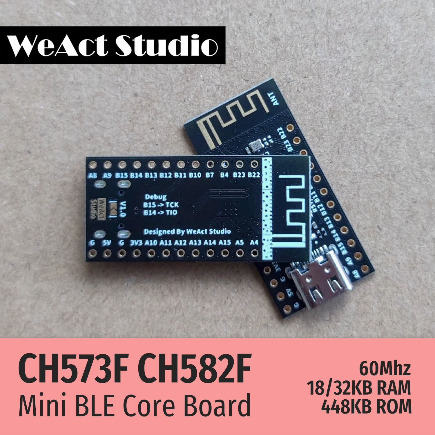 CH573F CH582F 코어 보드 WCH BLE 4.2 5.0 RISC-V [WeAct-Studio-059]