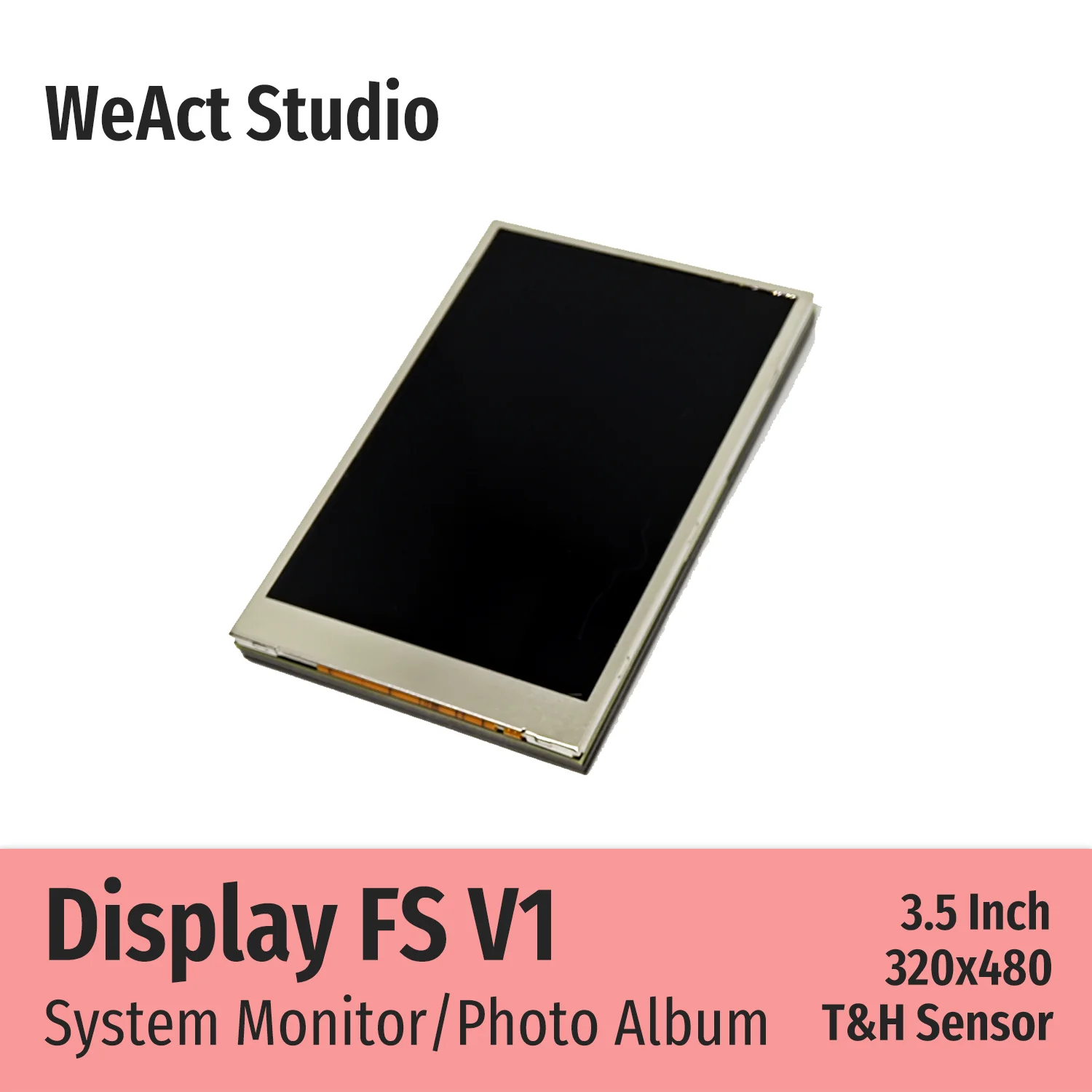 컴퓨터 CPU GPU RAM HDD 디스플레이용 IPS C 타입 보조 화면 320x480 시스템 모니터 사진 앨범 3.5 인치 [WeAct-Studio-057]