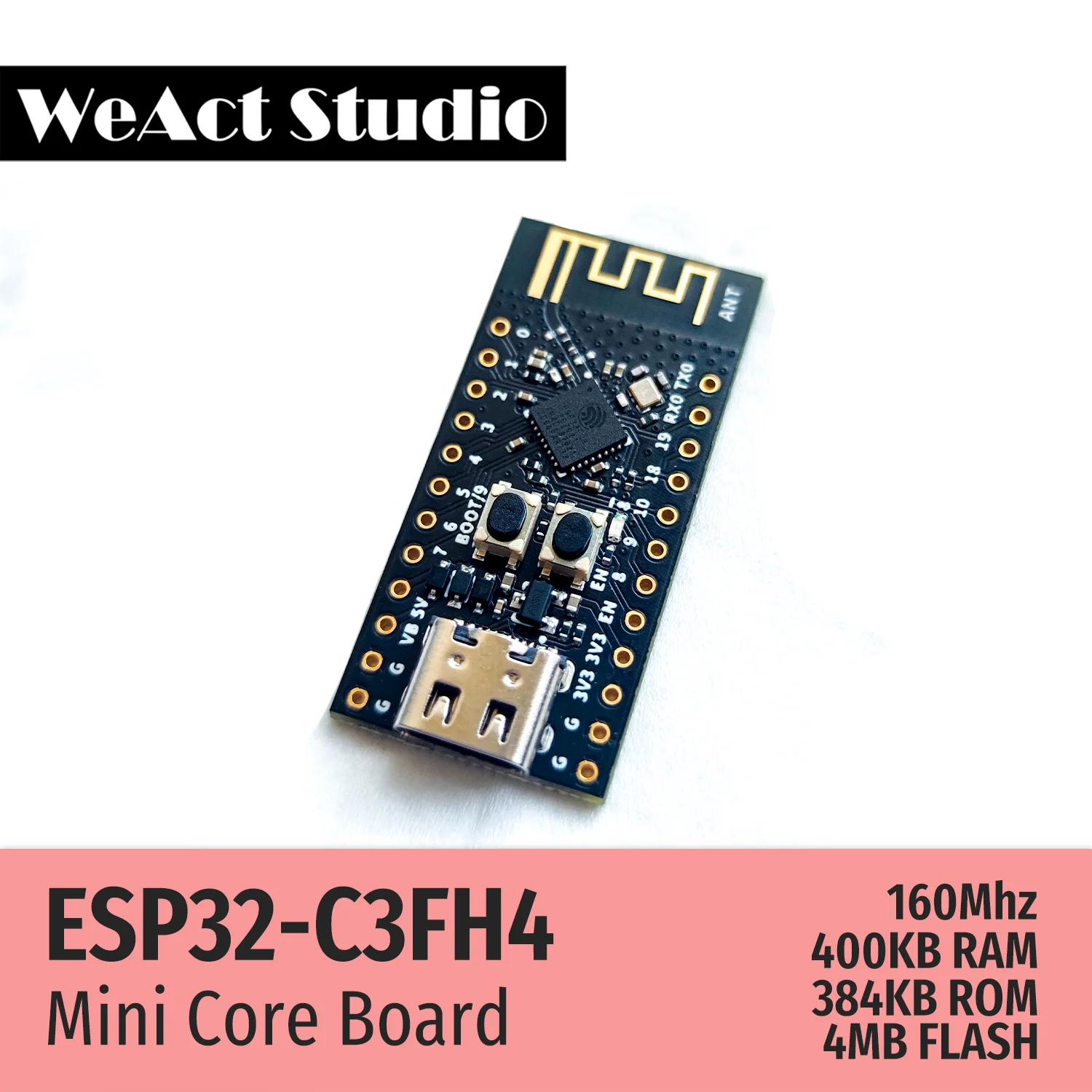 ESP32 ESP-32 ESP32C3 ESP32-C3FH4 개발 보드 무선 WiFi Bluetooth 호환 모듈 Micropython [WeAct Studio-067]
