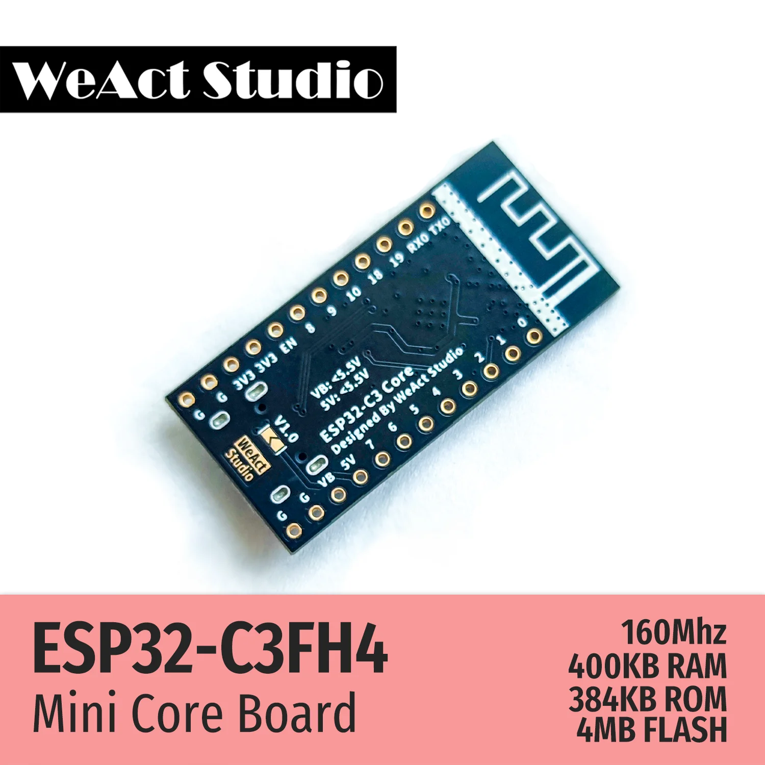 ESP32 ESP-32 ESP32C3 ESP32-C3FH4 개발 보드 무선 WiFi Bluetooth 호환 모듈 Micropython [WeAct Studio-067]