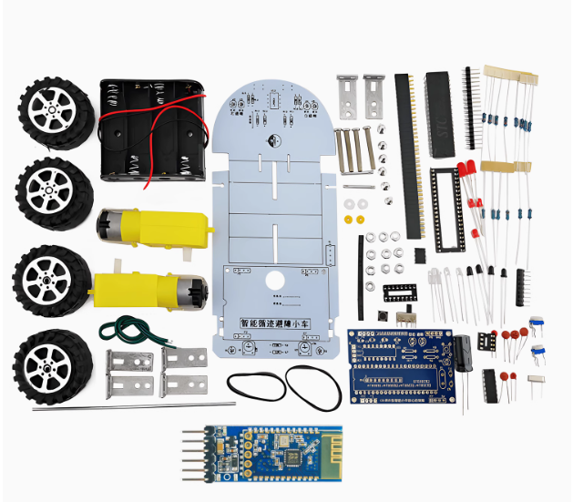 C51 스마트 라인 트레이싱 장애물 회피 자동차 DIY 키트 (블루투스 로봇 제작 세트) TJ-56-239 [키트+블루투스 모듈 포함 배터리 미포함] [DIY-330]