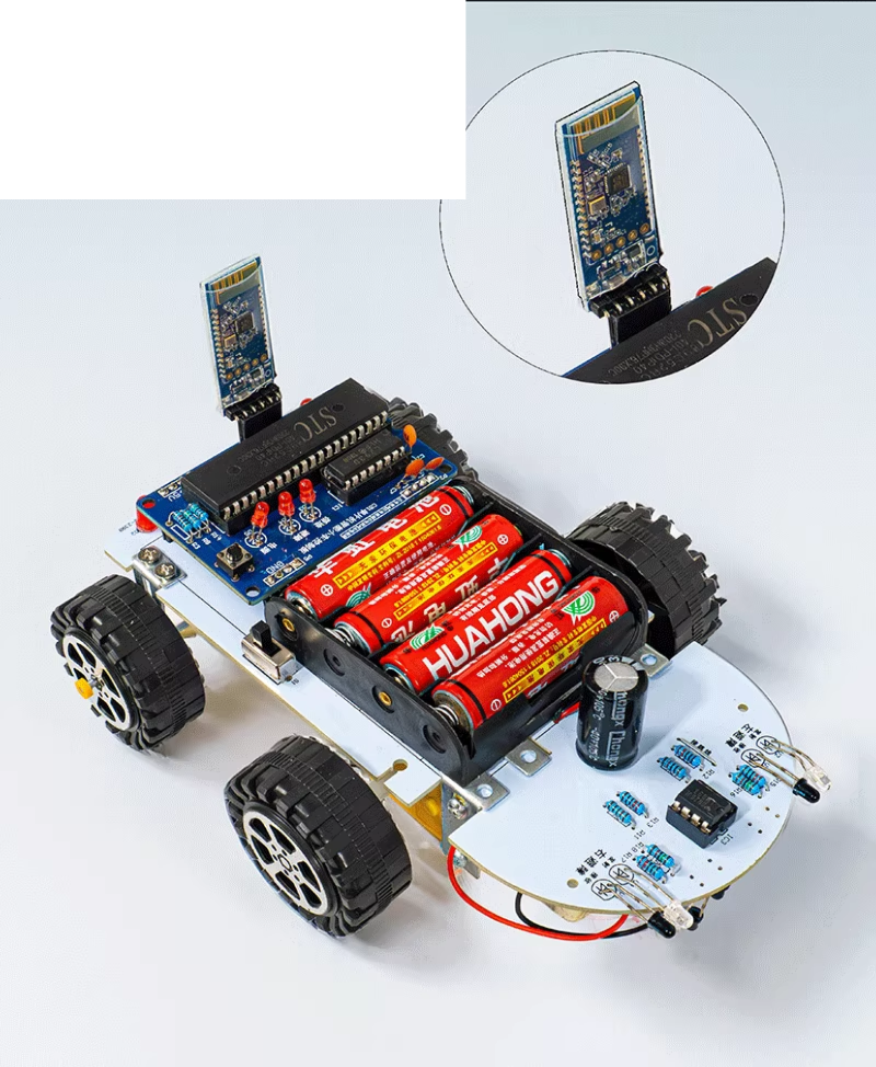 C51 스마트 라인 트레이싱 장애물 회피 자동차 DIY 키트 (블루투스 로봇 제작 세트) TJ-56-239 [키트+블루투스 모듈 포함 배터리 미포함] [DIY-330]