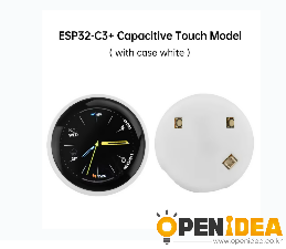 touch white case ESP32-C3 WiFi BT 개발 보드 1.28인치 TFT 원형 터치스크린 온보드 ESP32 C3 MINI 1U 모듈 160MHz RISC V 32비트 [ZTI45-052]