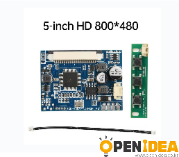 5-inch HD 800X480 AC 12-24V 4.3 5인치 LCD 디스플레이 모니터 드라이버 제어 보드 키트 모니터 마더보드 DVD 및 반전 카메라와 호환 가능 [ZTI45-066]