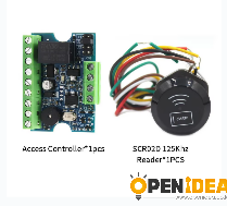 kit 1 125Khz black 컨트롤러 12V 액세스 제어 미니 릴레이 모듈 컨트롤러 보드 키트 TM Wiegand RFID 카드 Reder 세트 도어 시스템 지원 관리자 카드 1000user [ZTD37-036]