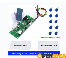 13.56Mhz IC Version 빌딩 인터콤 모듈 근접 접근 제어 시스템 보드 임베디드 접근 제어 모듈 사용자 15000 [ZTJ68-132]