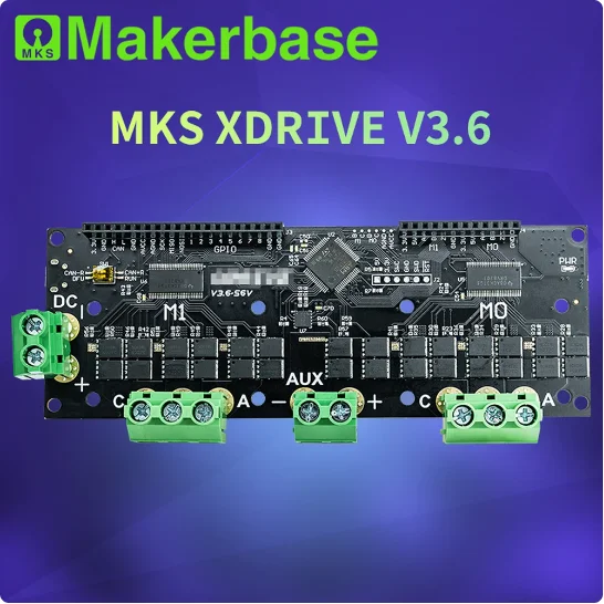 Makerbase MKS XDrive3.6 ODrive의 56V FOC BLDC AGV 서보 듀얼 모터 컨트롤러 보드 베이스 [Makerbase-11]