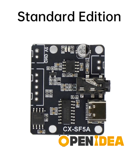  CX-SF5A 스탠다드 에디션 음성 재생 모듈 보드 직렬 제어 MP3 음악 플레이어 5W DC 3.3 5.2V 클래스 D 증폭기 음성 재생 보드 [ZTP50-200]