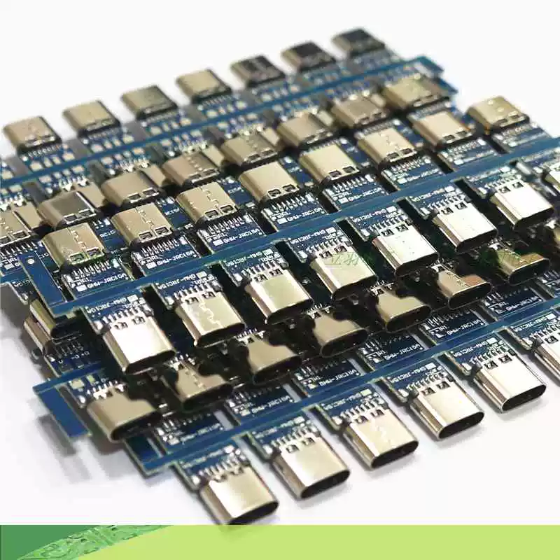 TYPE C 버스바 USB 3.1 전면 및 후면 플러그 용접 PCB 보드 테스터 보드 TAP 커넥터 50PCS [ZCF021-001]