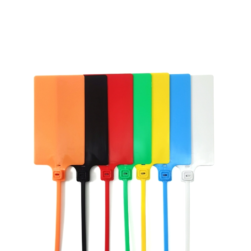 일회용 플라스틱 봉인 라지 푯말 묶음 물류 푯말 걸기 푯말 케이블 라벨 80×100mm 100pcs [GA040-003]