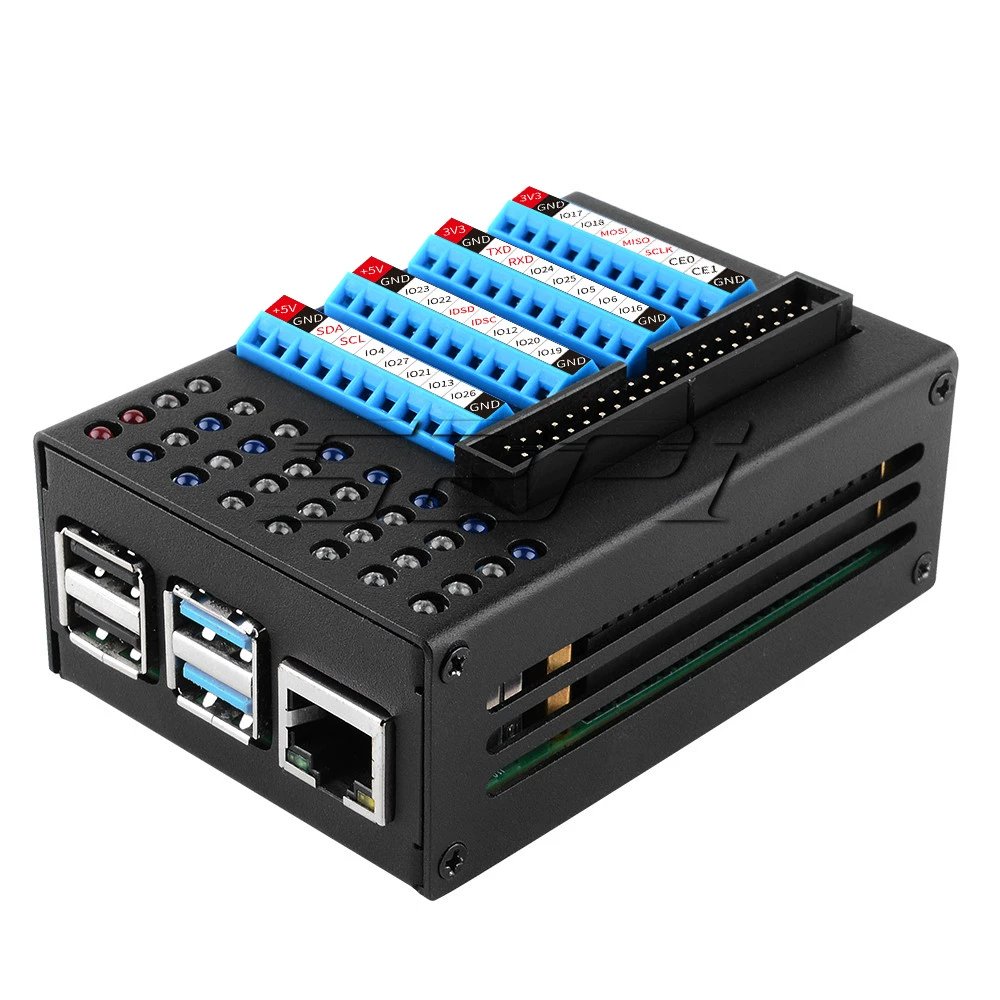 Raspberry Pi 4 GPIO 용 확장판 케이스 세트 [52PI-043]