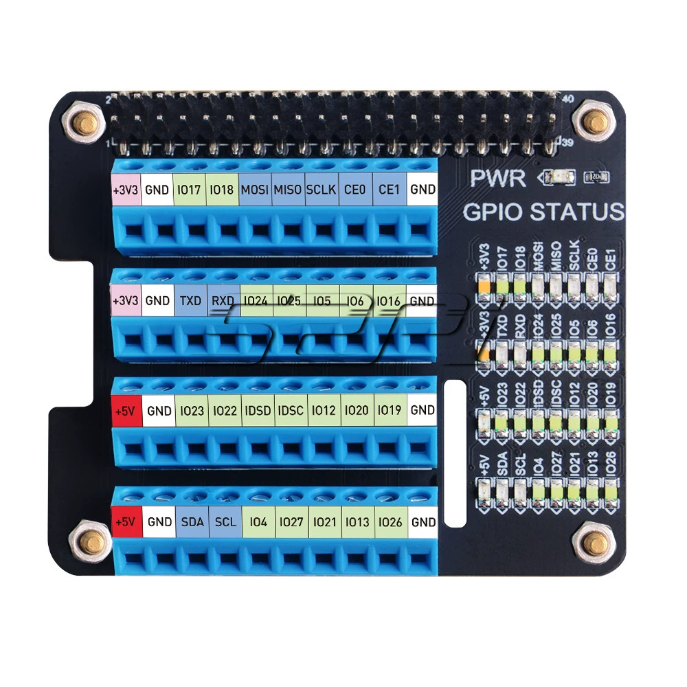 라즈베리파이 Raspberry Pi 시리즈 GPIO 나사 단자 확장판 적용 [52PI-036]