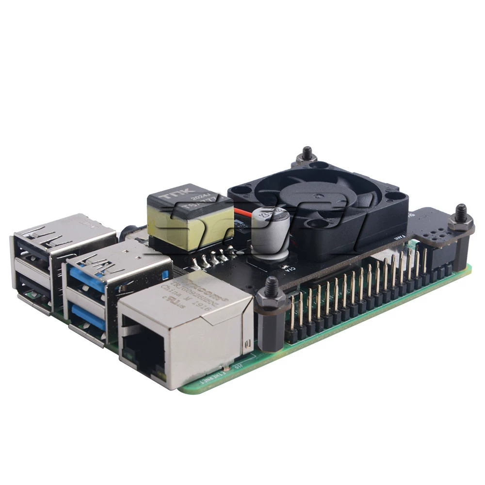 Raspberry Pi 4B 3B+ 격리 PoE HAT 모듈 적용 [52PI-038]