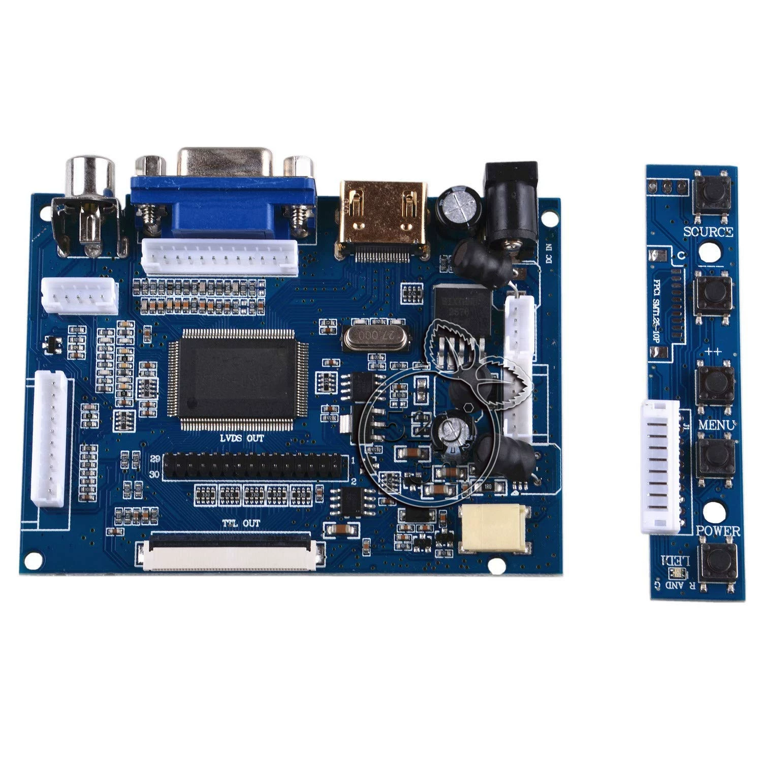 Raspberry Pi 라즈베리파이용 7인치 HDMI 터치리스 HDMI 1024x600 [52PI-024]