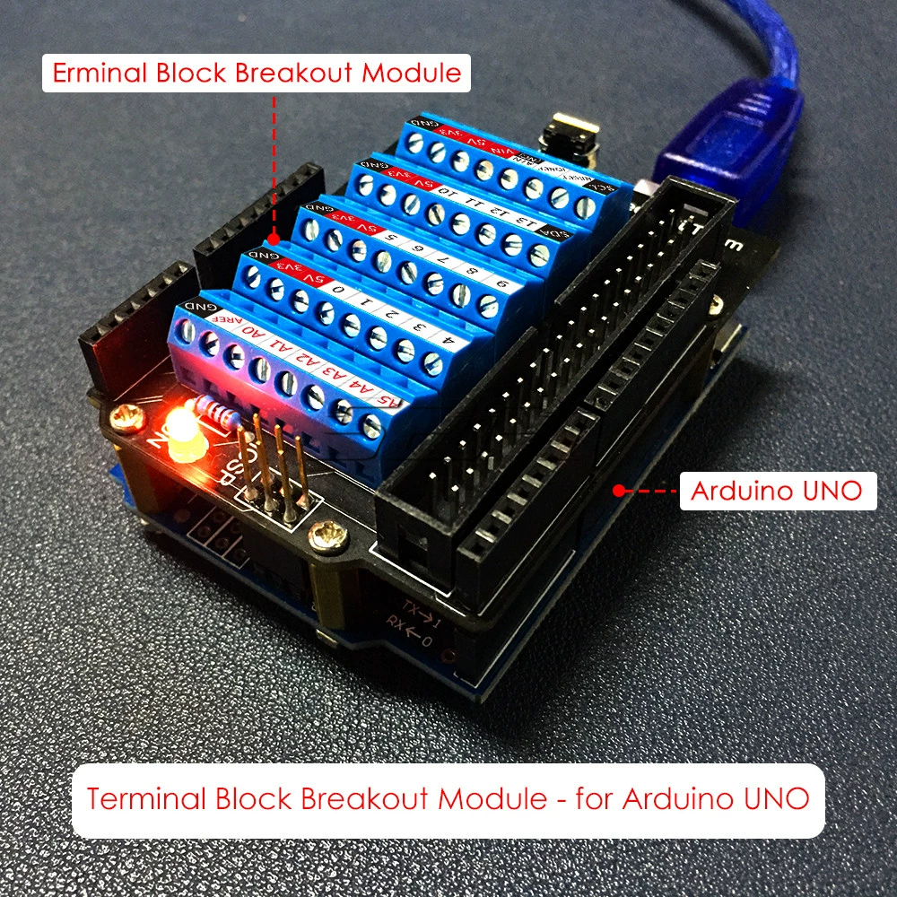 Arduino UNO 단자 확장 보드에 적용 [52PI-040]