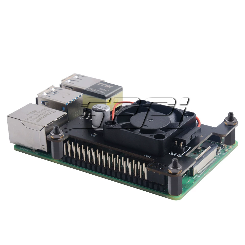 Raspberry Pi 4B 3B+ 격리 PoE HAT 모듈 적용 [52PI-038]