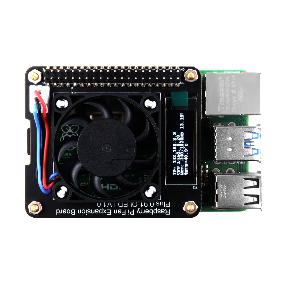 라즈베리파이용 Raspberry Pi 올레드 팬 확장판 포함 OLED 팬 확장판 [52PI-044]