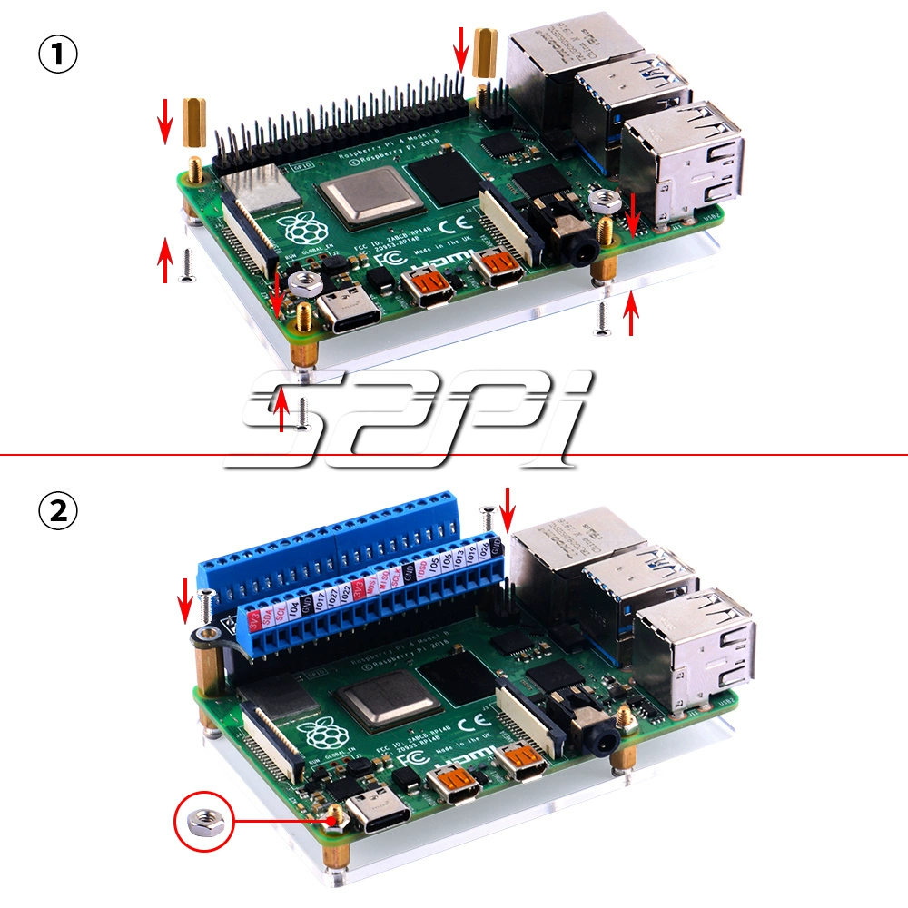 라즈베리파이 Raspberry Pi 시리즈 미니 단자 확장판 적용 [52PI-042]