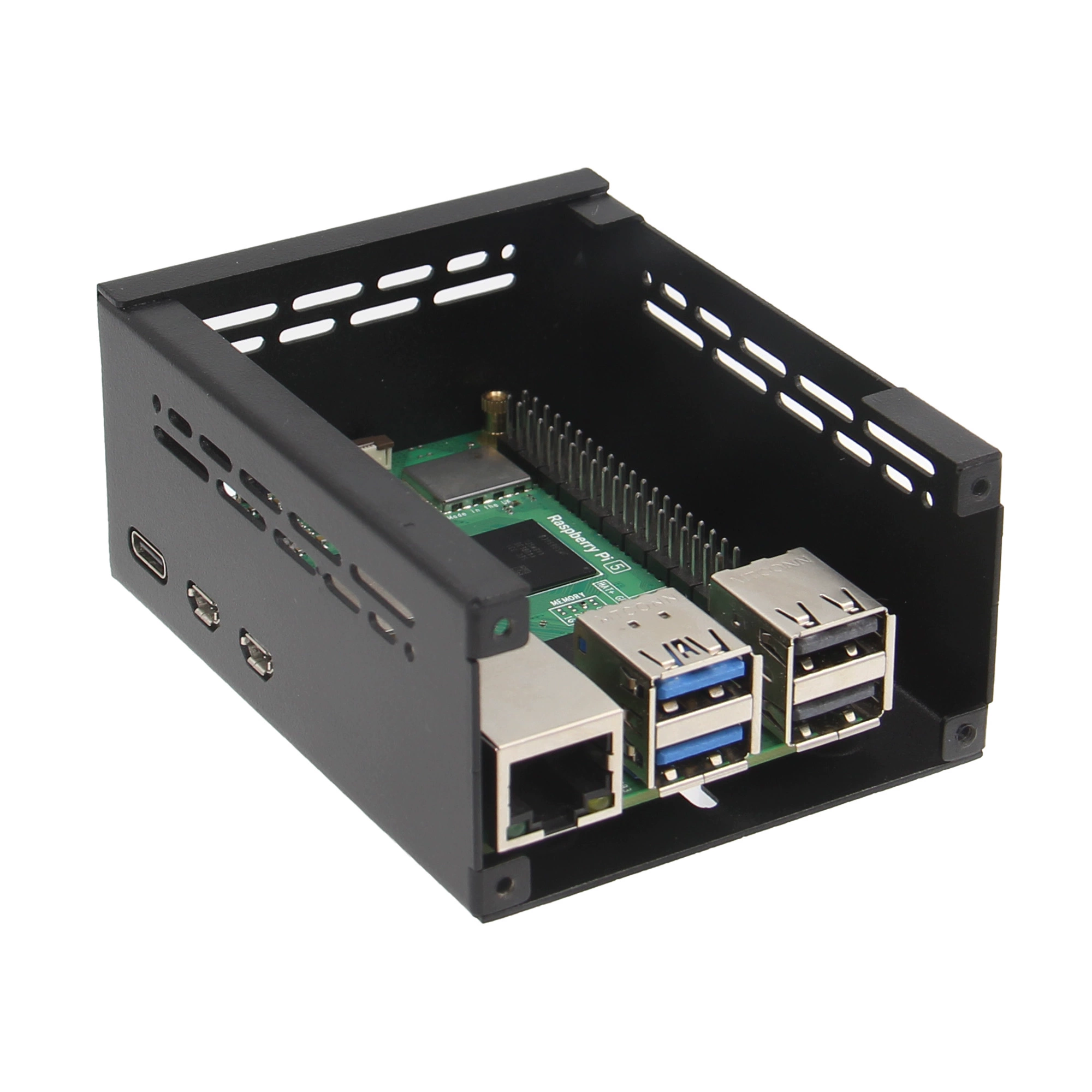 라즈베리 파이5PI5 전용 PCle을 M. 2NVMe 프로토콜 M. 2 솔리드 스테이트 확장 보드 케이스 P579 [ZTZ25-001]