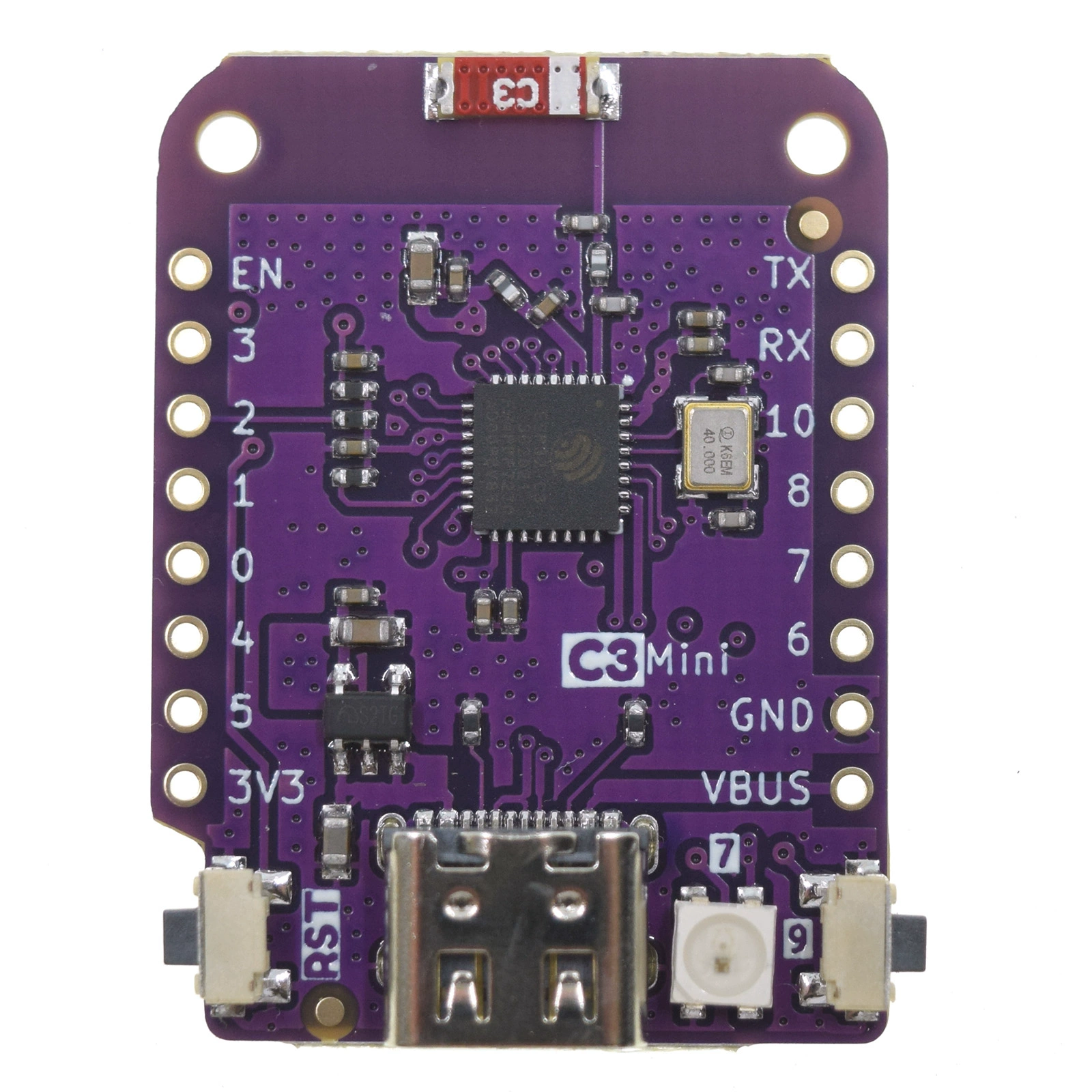 C3 Mini V2.1.0 ESP32-C3FH4 4MB WIFI 블루투스 개발판 [LOLIN-030]
