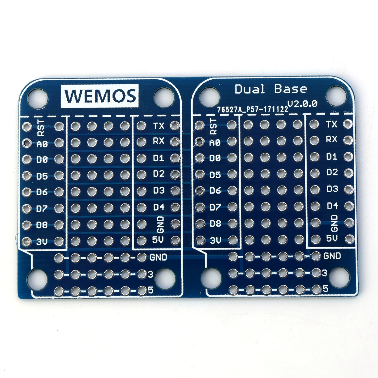 Dual Base 확장판 2비트 베이스 플레이트 V2.0.0 D1 Mini용 [LOLIN-023]