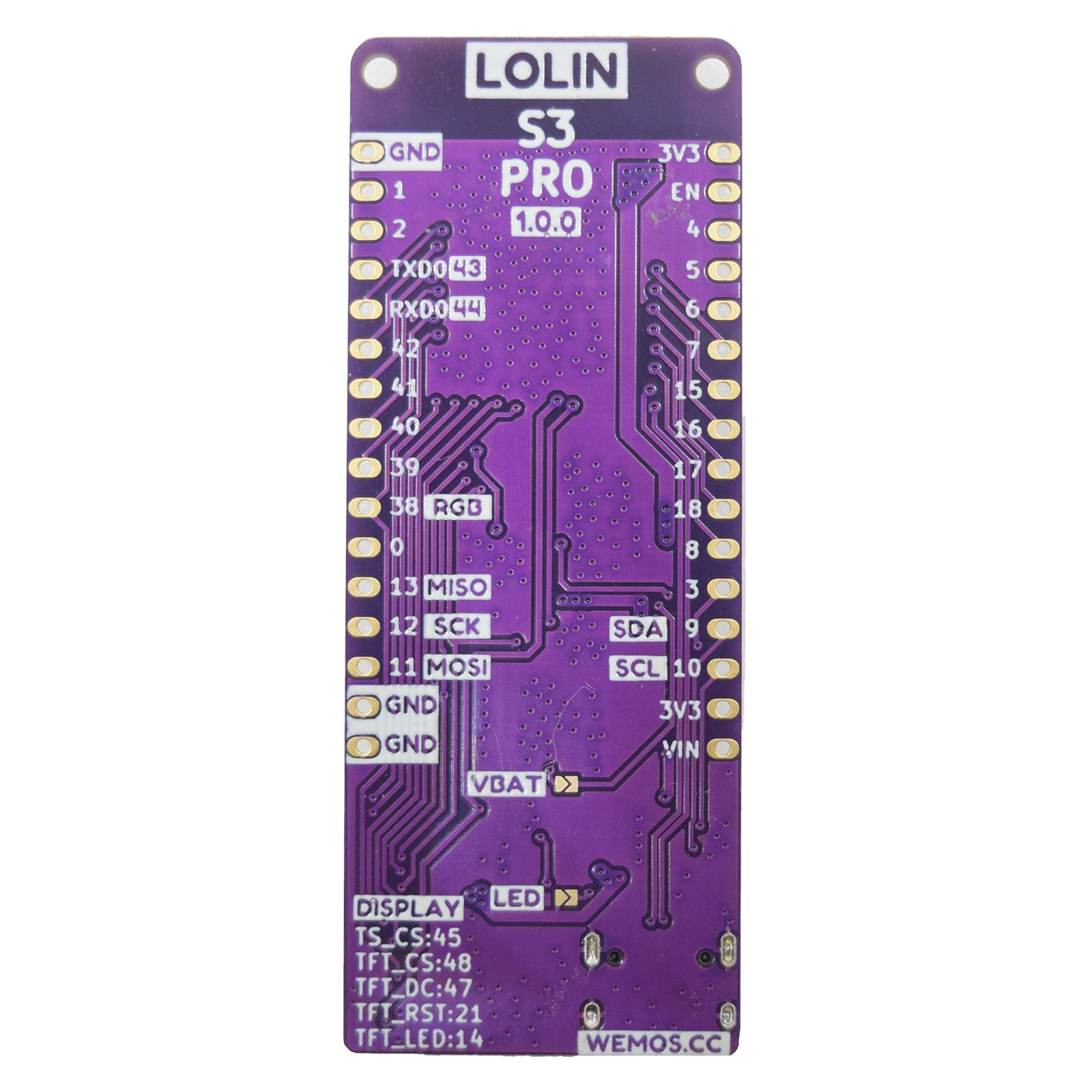 S3 Pro V1.0.0 WIFI BLE ESP32-S3 개발판 [LOLIN-022]