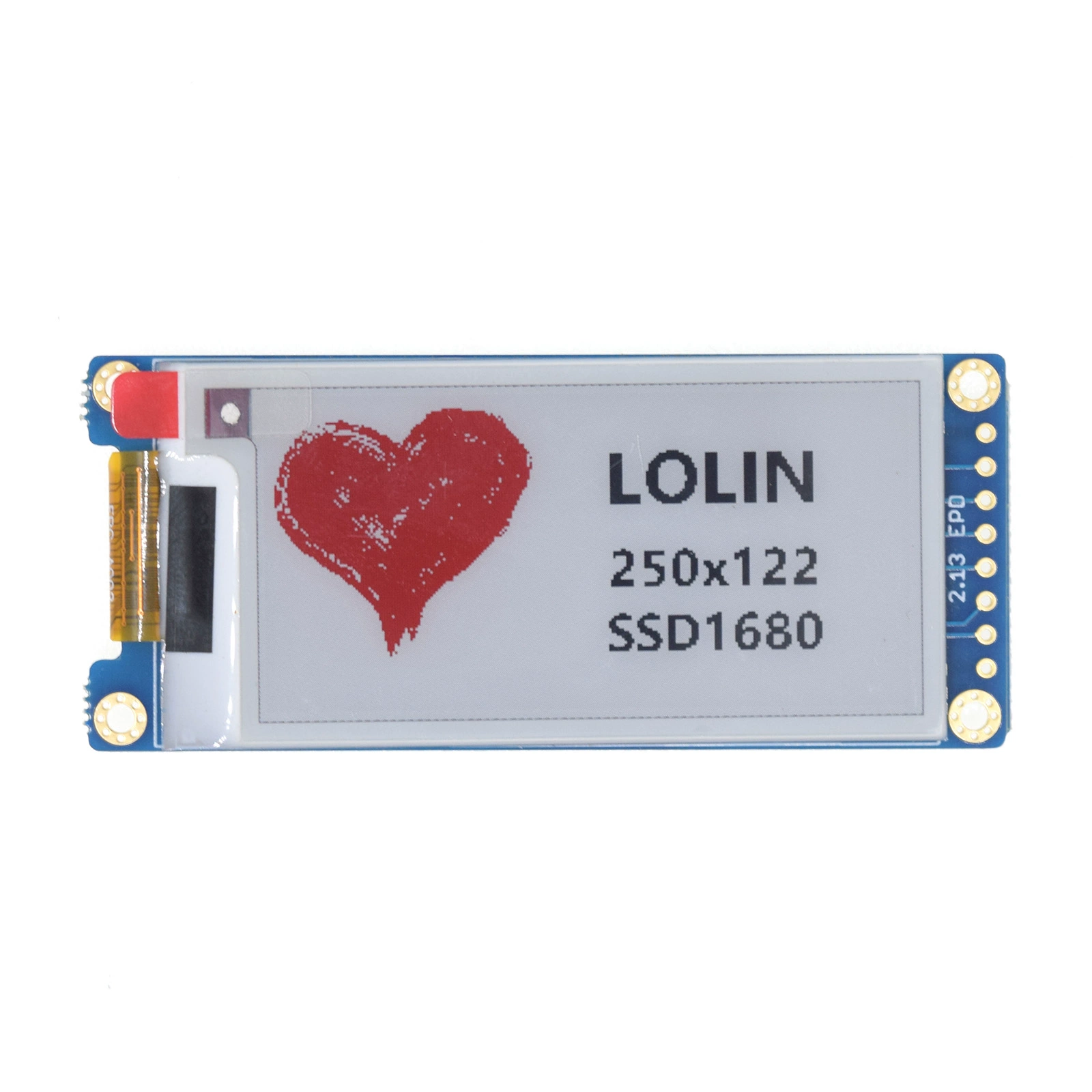 2.13 인치 3색 EPD 잉크 스크린 확장자 250x122 SSD1680 D1 Mini용 [LOLIN-026]