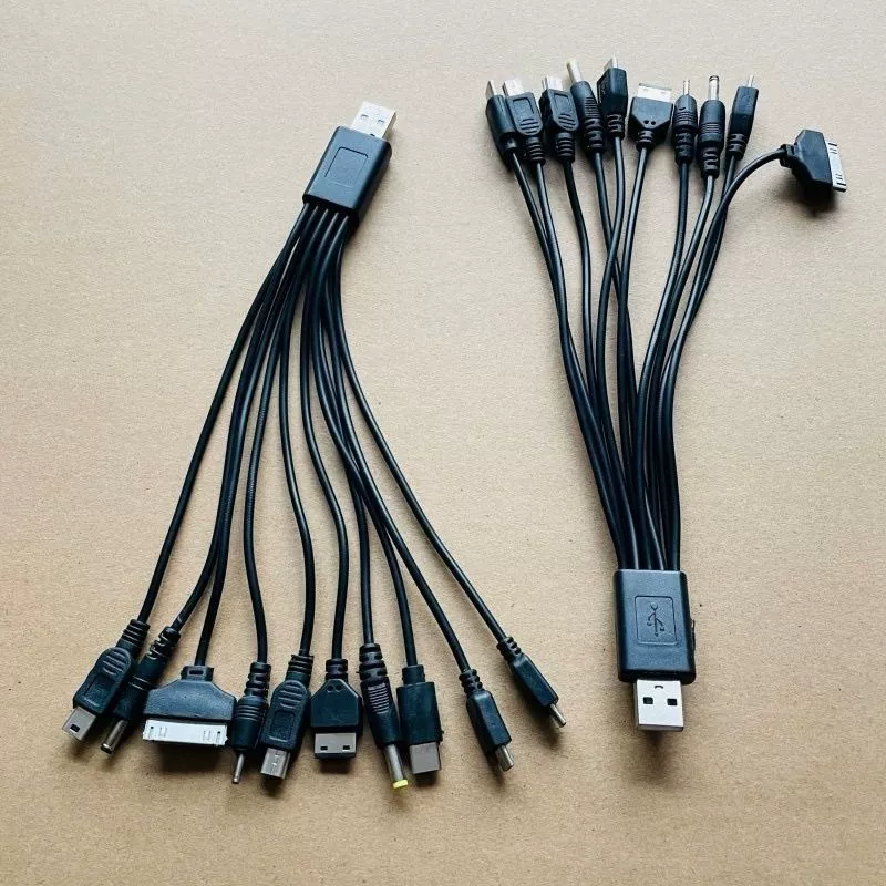 USB 1개 휴대폰 만능 충전 코드/멀티탭 10개 휴대폰 만능 충전 코드/멀티탭 10개 1개 충전 코드 TYPEC 전원 코드 [ZBC007-002]