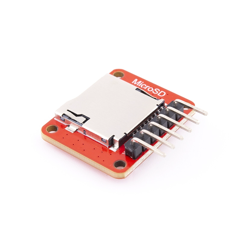 소부피 MICRO SD 모듈 TF 카드 모듈 칩 지원 3.3-5V 전원 납땜침 [MJKDZ-21]