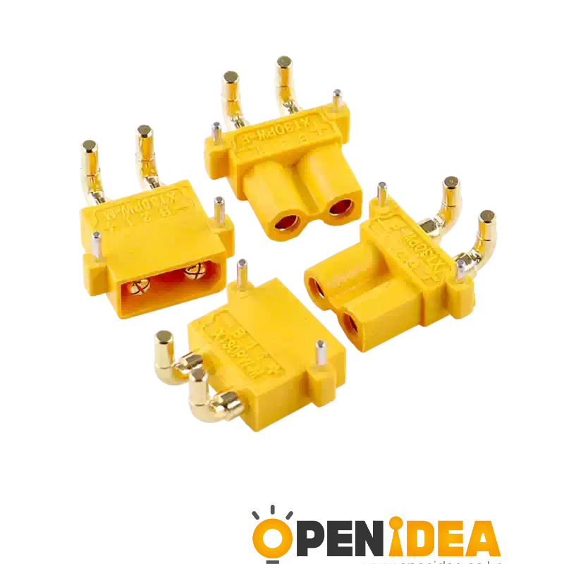 XT30PW-F-M 항공모델 리튬배터리 대향 플러그 커넥터 모터 ESC 납땜판 PCB 회로기판 수평형 [ZCF25-044]