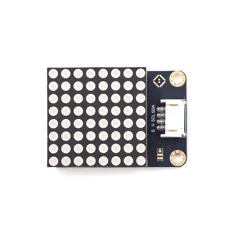 8x8 커먼 캐소드(공통 음극) LED 도트 매트릭스 역방향 삽입 방지 HT16K33 788 1088 드라이버 내장-아두이노-장콩판 호환 [Xyuanli-050]