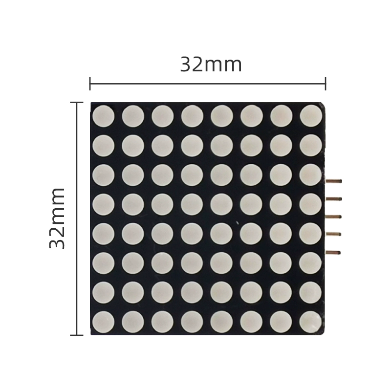 도트 매트릭스 디스플레이 모듈 8x8 LED 도트 매트릭스 모듈 (고휘도 적색) MAX7219 구동 8x8 도트 매트릭스 [Xyuanli-064]