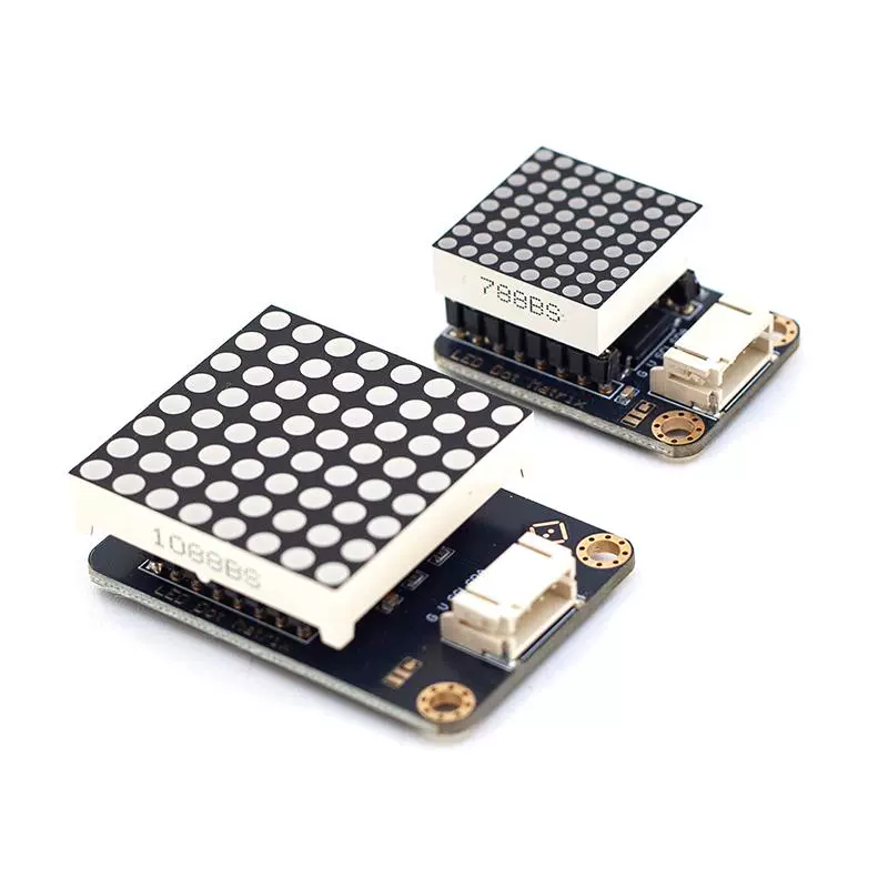 8x8 커먼 캐소드(공통 음극) LED 도트 매트릭스 역방향 삽입 방지 HT16K33 788 1088 드라이버 내장-아두이노-장콩판 호환 [Xyuanli-050]