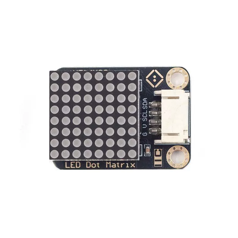 8x8 커먼 캐소드(공통 음극) LED 도트 매트릭스 역방향 삽입 방지 HT16K33 788 1088 드라이버 내장-아두이노-장콩판 호환 [Xyuanli-050]