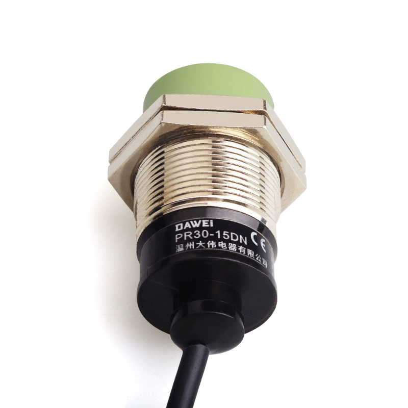 고감도 M30 유도식 근접센서-PR30-15DN (상시개방 NPN 방수형 금속 감지 24V) 평두10mm [DAWEi-102]