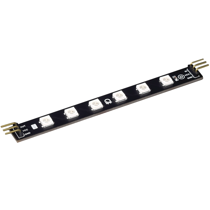 WS2812B 직렬 6채널 풀컬러 RGB LED 모듈 전자 블록 RGB 조명 모듈 [Qhebot-049]
